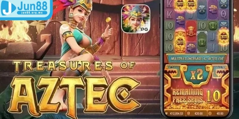 Kho báu Aztec là một trò chơi đổi thưởng hấp dẫn do nhà phát triển PG sản xuất